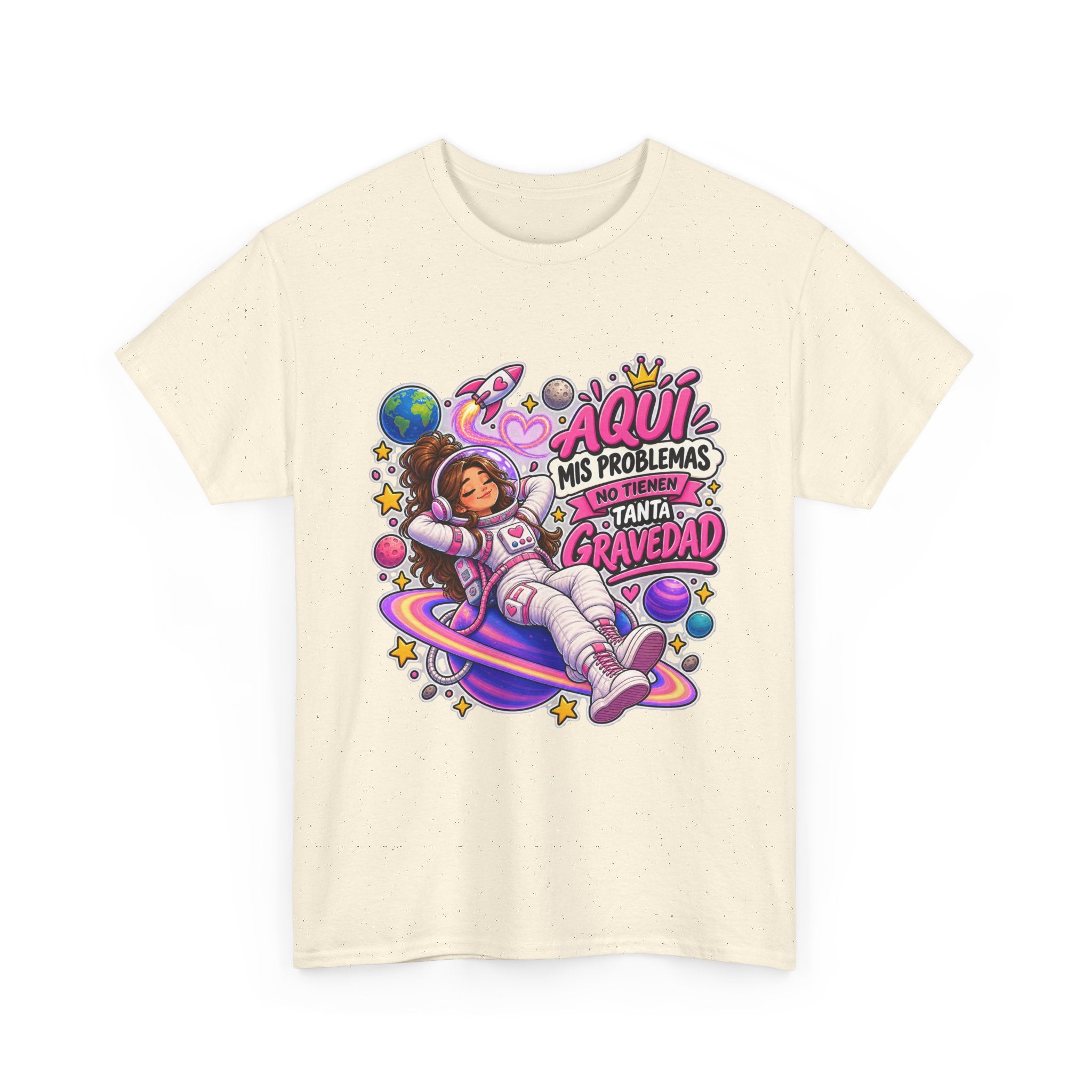 Camiseta "Problemas gravedad chica" | Frase divertida