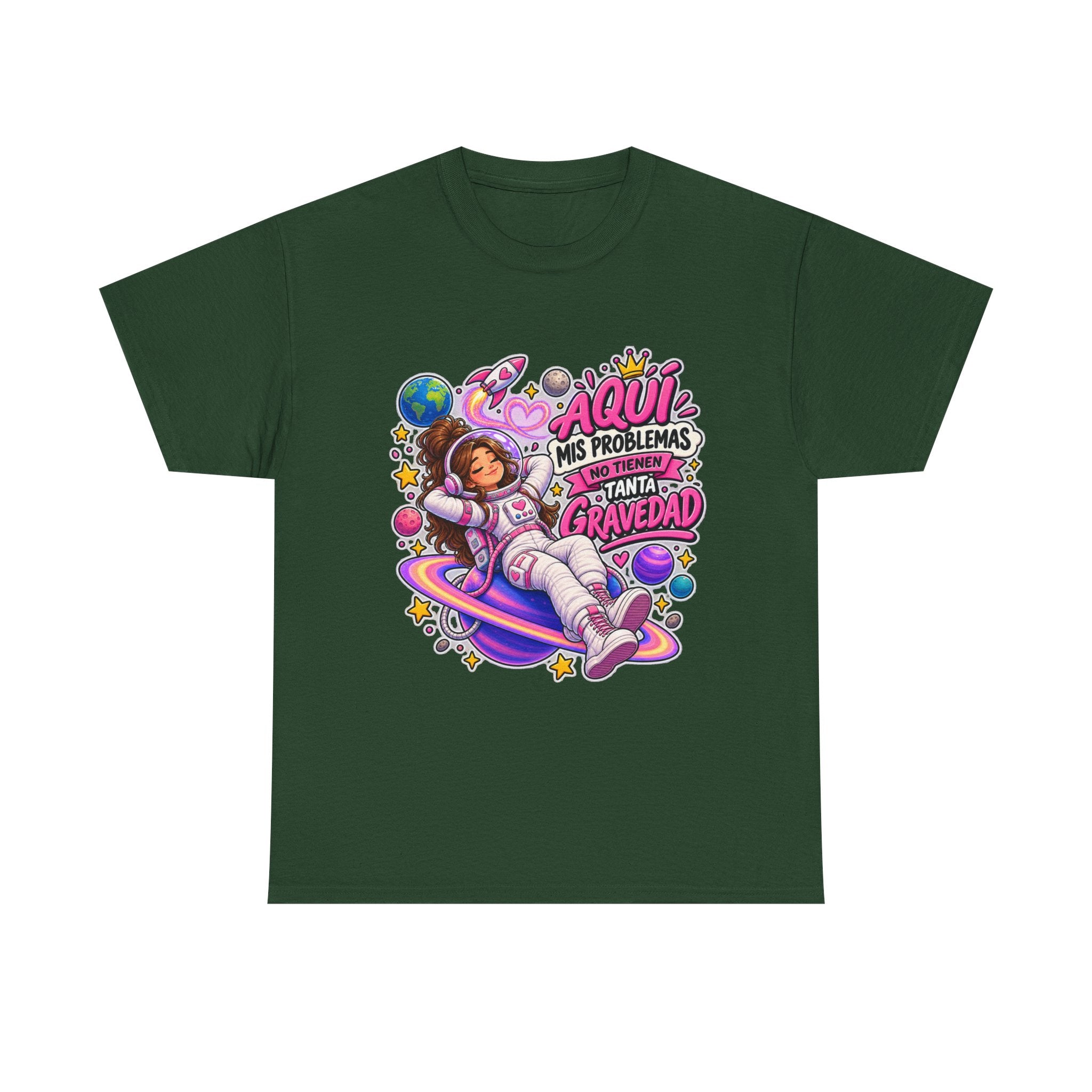 Camiseta "Problemas gravedad chica" | Frase divertida
