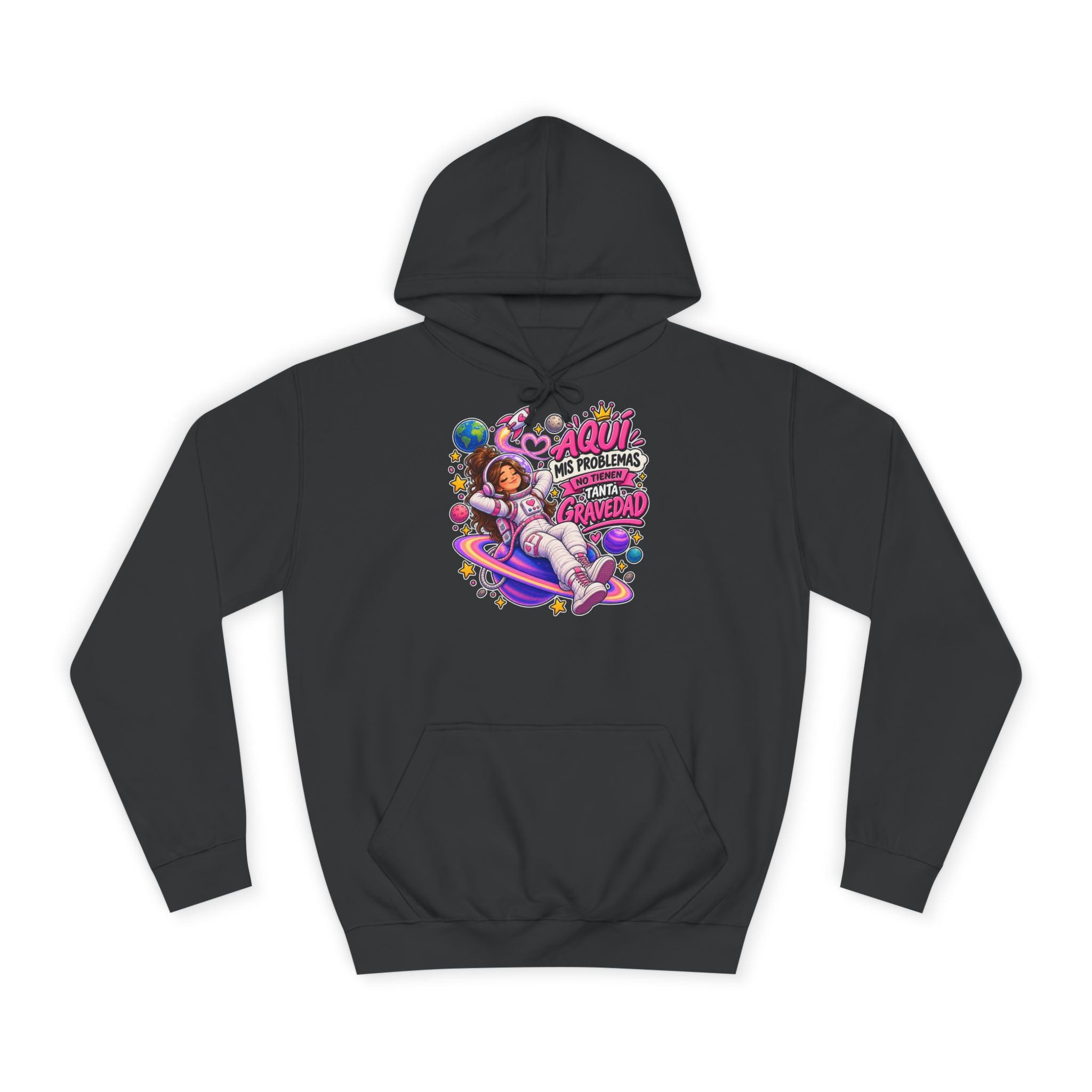 Sudadera "Problemas gravedad chica" | Humor con actitud