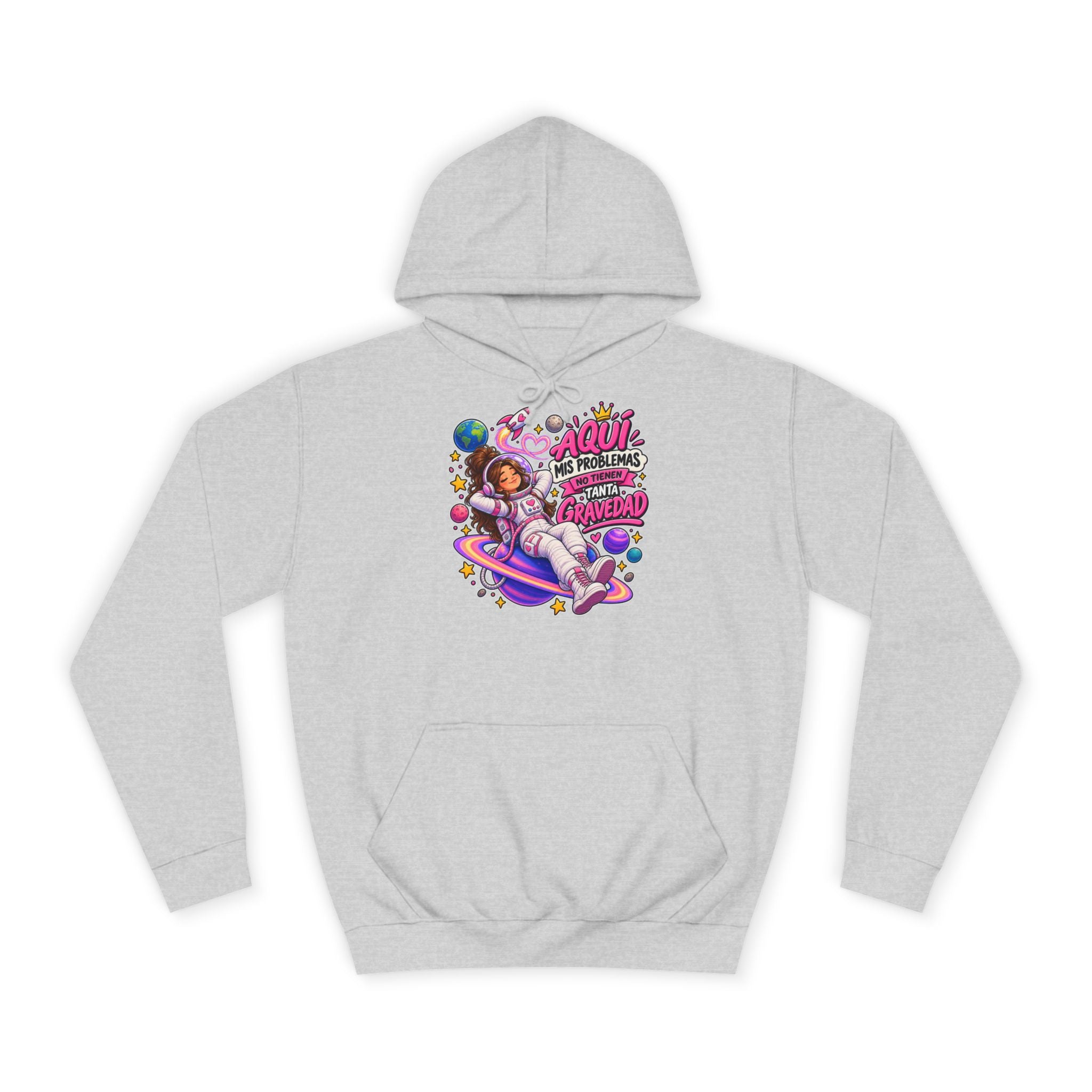 Sudadera "Problemas gravedad chica" | Humor con actitud