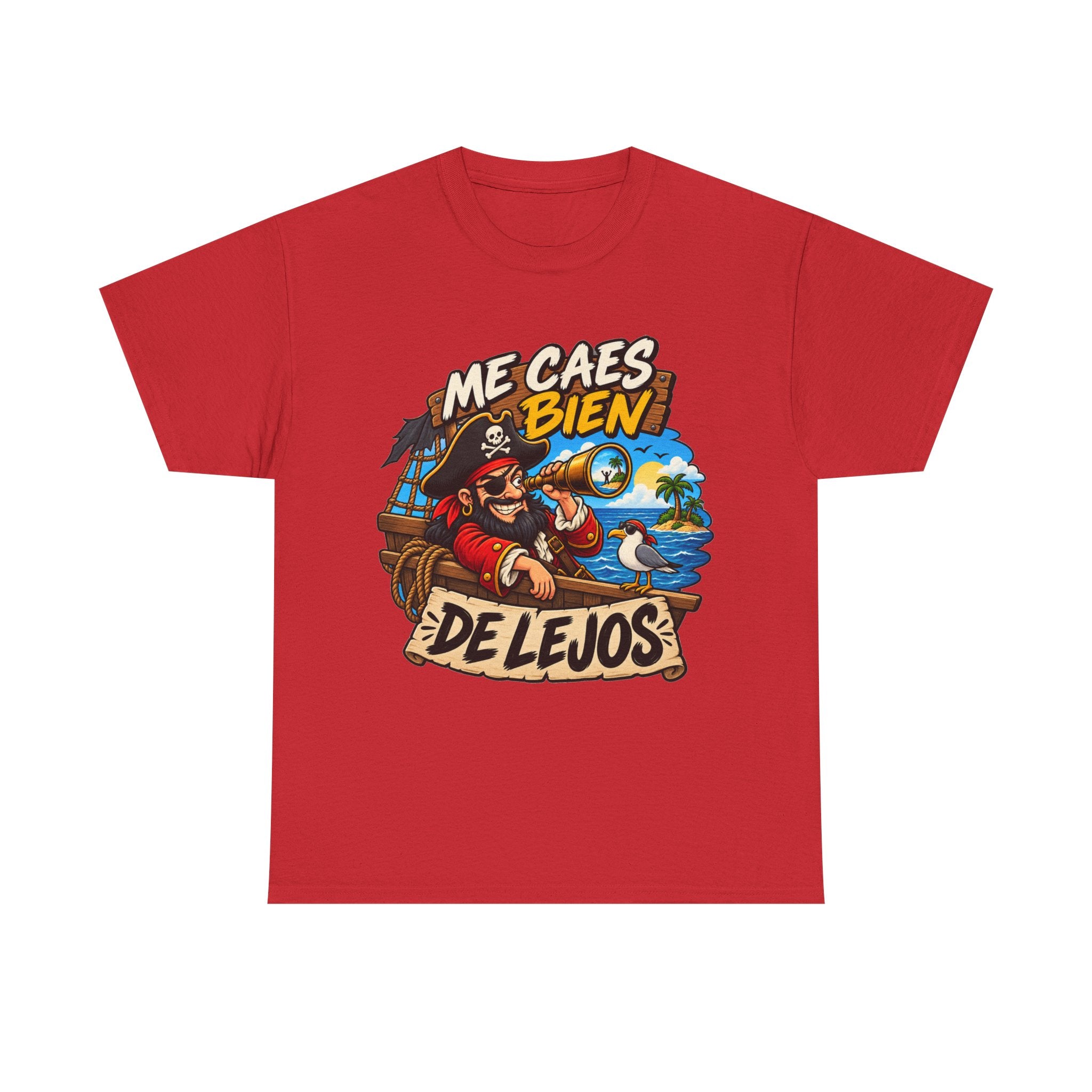 Camiseta "Caes bien de lejos" | Frase divertida