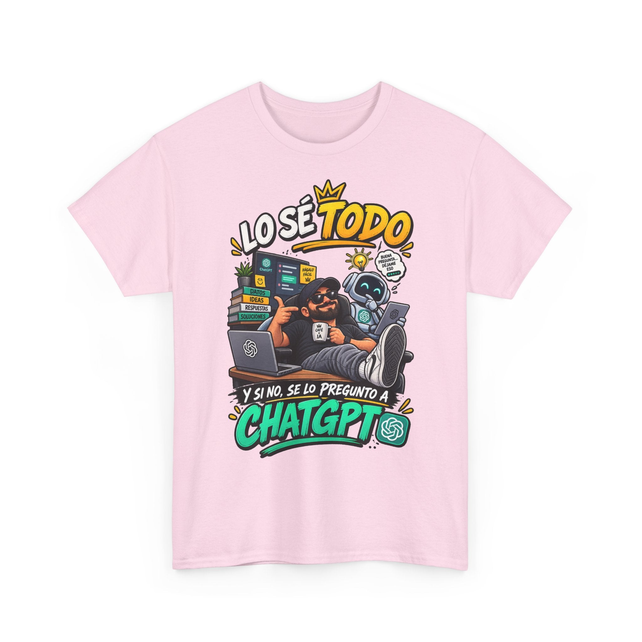 Camiseta "Lo se todo chatgpt" | Frase divertida