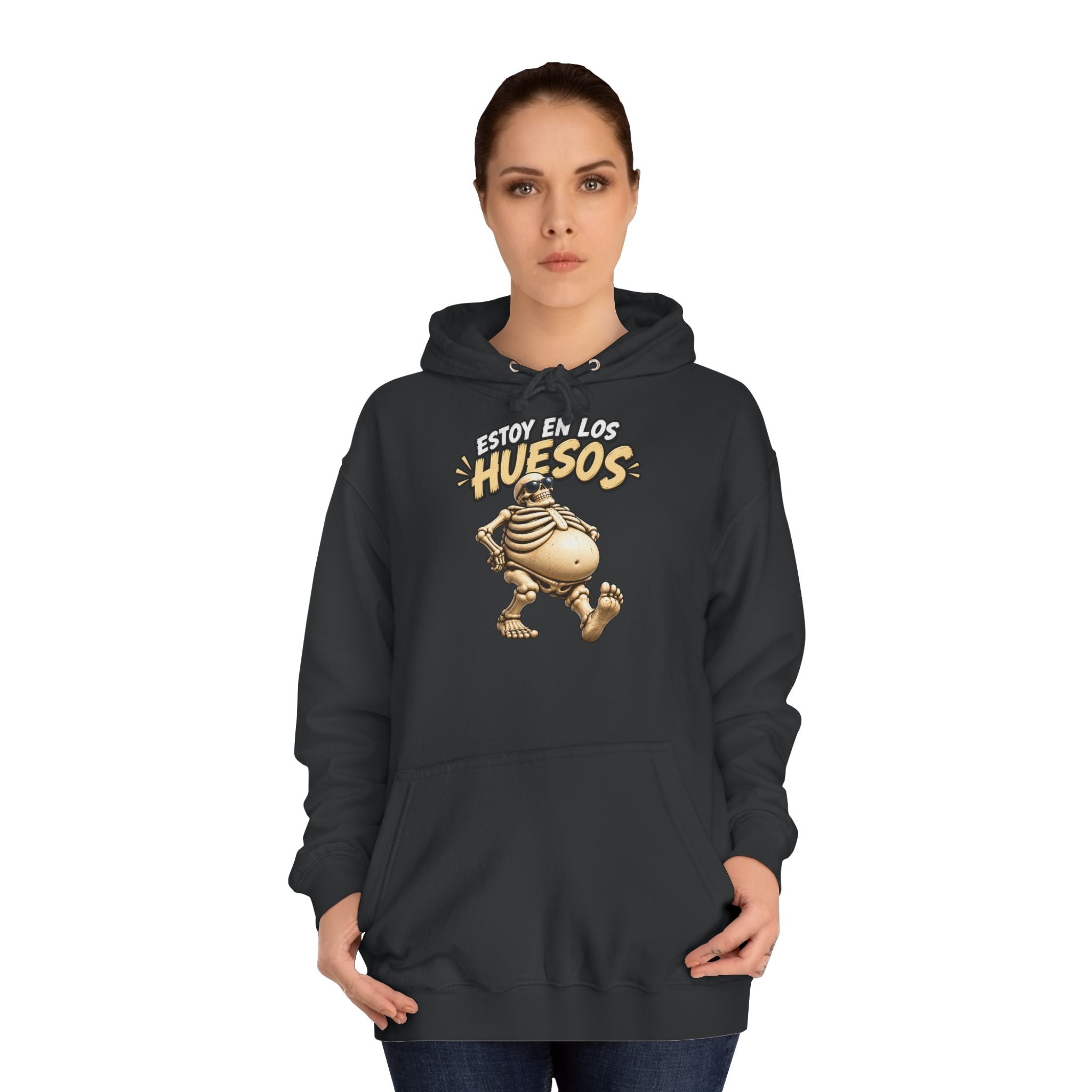 Sudadera "Estoy en los huesos anchos sfondo" | Humor con actitud