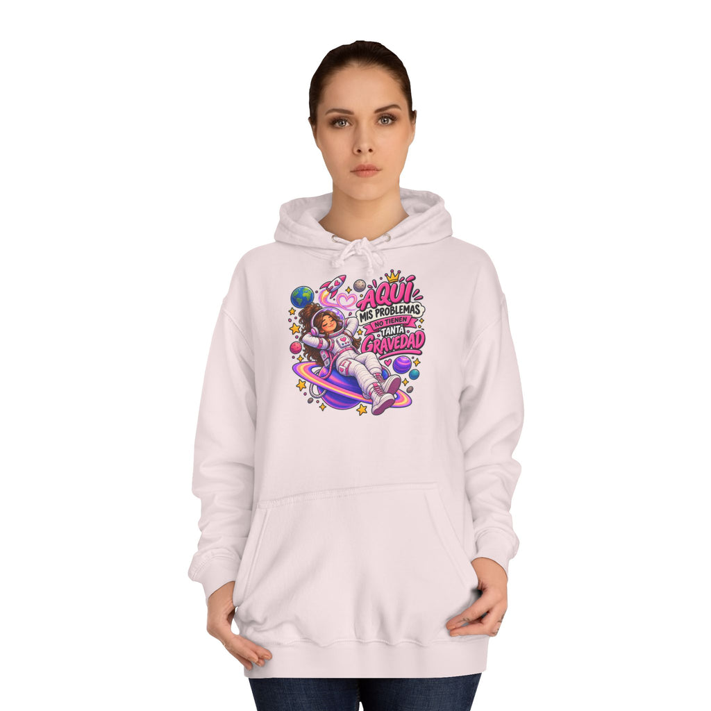 Sudadera "Problemas gravedad chica" | Humor con actitud