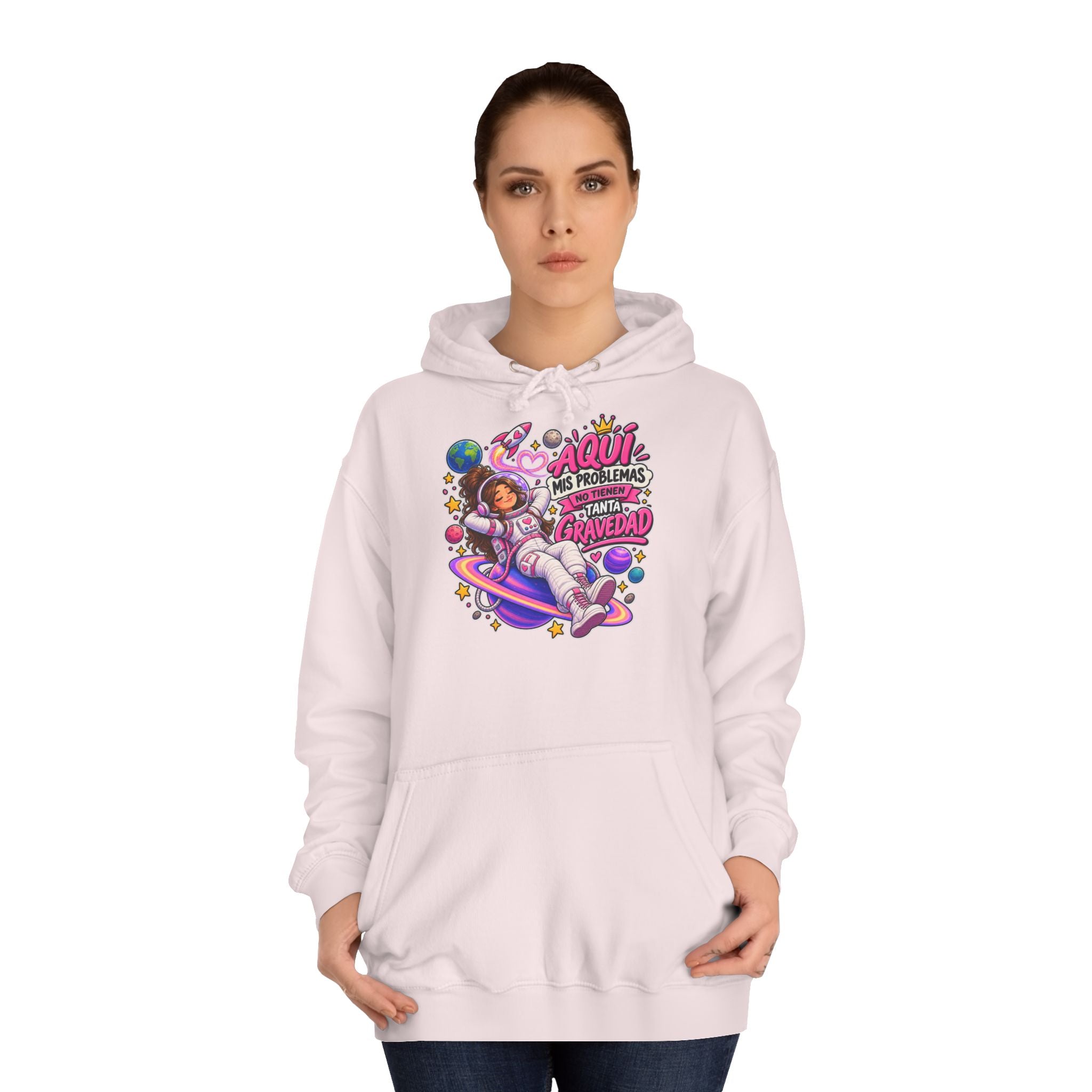 Sudadera "Problemas gravedad chica" | Humor con actitud