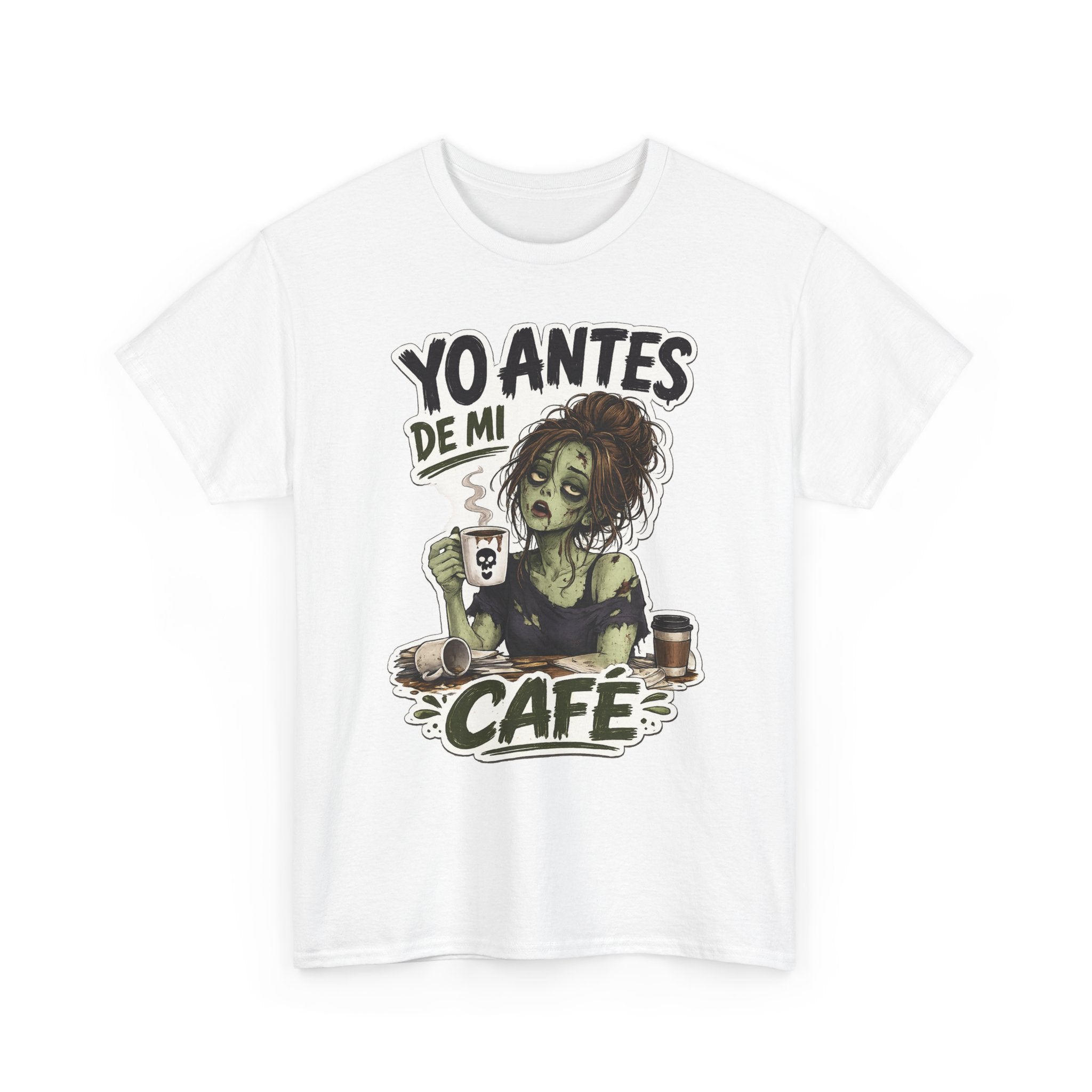 Camiseta "Antes de cafe chica" | Frase divertida