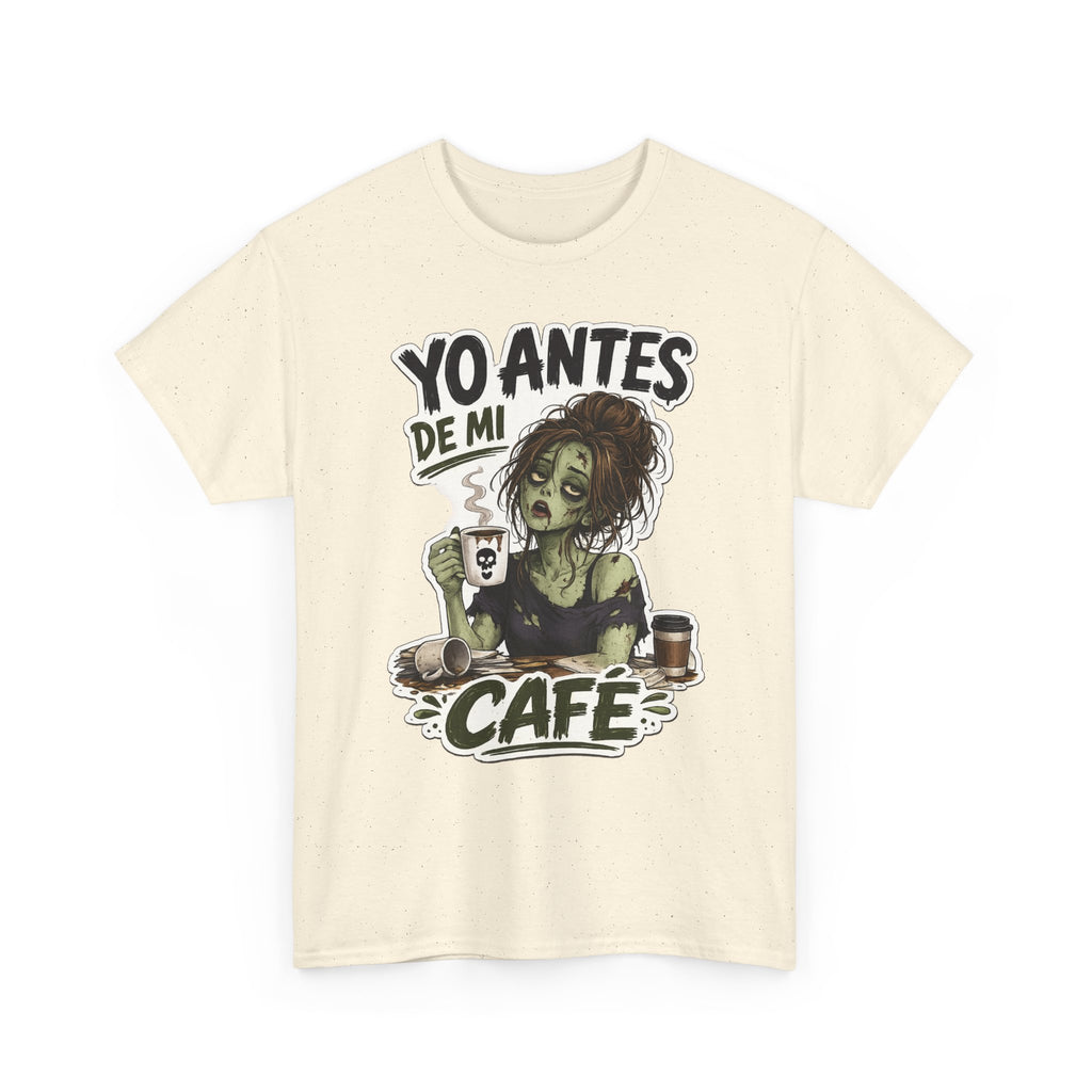Camiseta "Antes de cafe chica" | Frase divertida