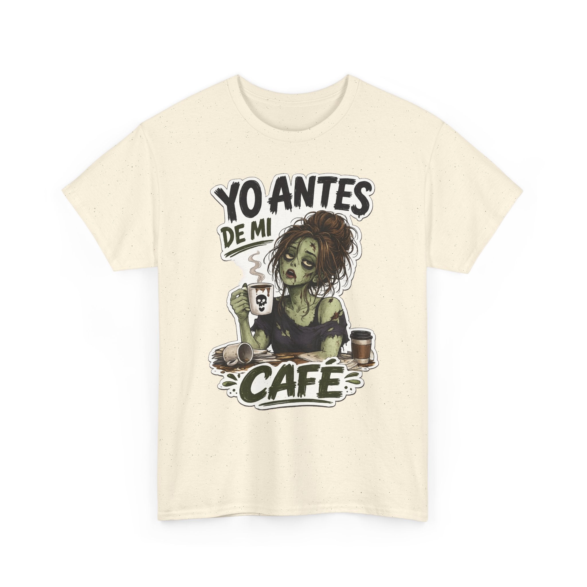 Camiseta "Antes de cafe chica" | Frase divertida