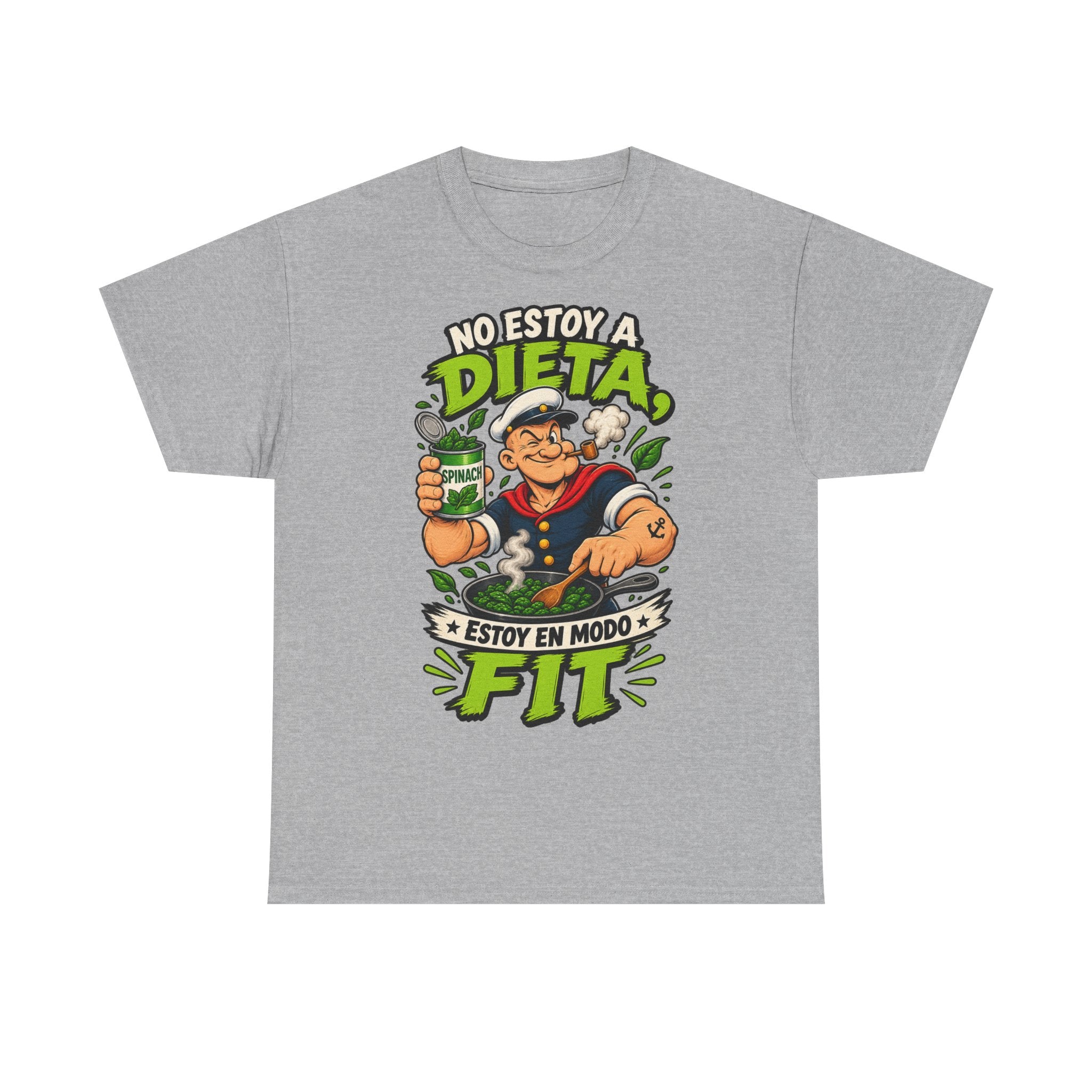 Camiseta "Dieta popeye fit" | Frase divertida