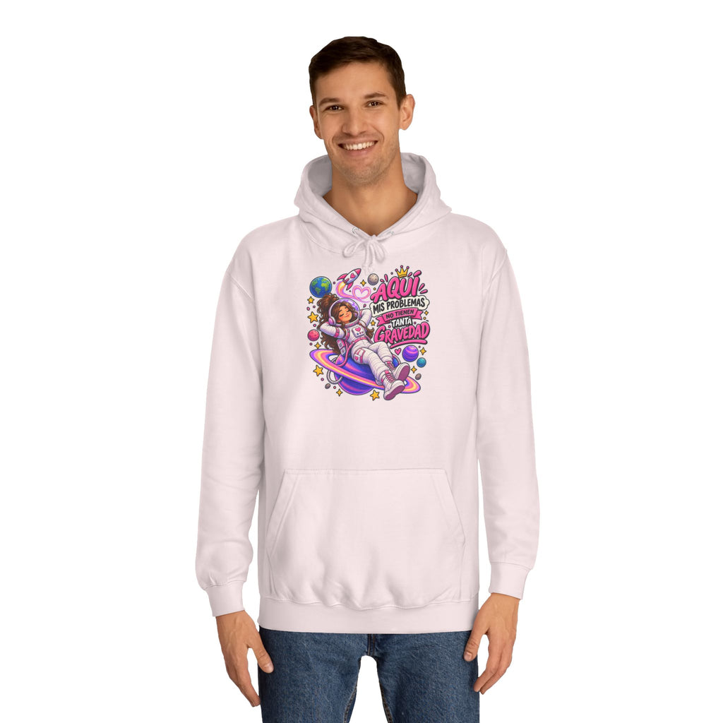 Sudadera "Problemas gravedad chica" | Humor con actitud