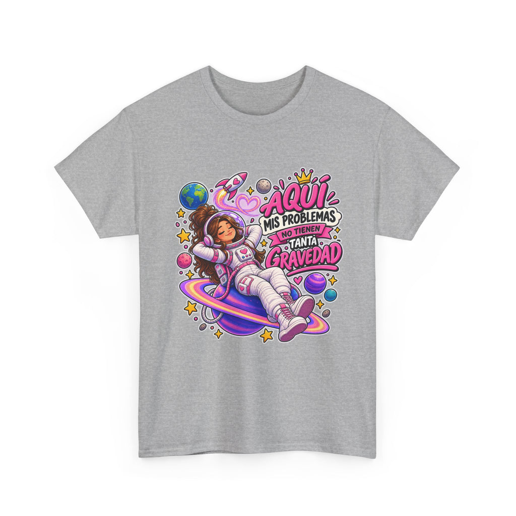 Camiseta "Problemas gravedad chica" | Frase divertida