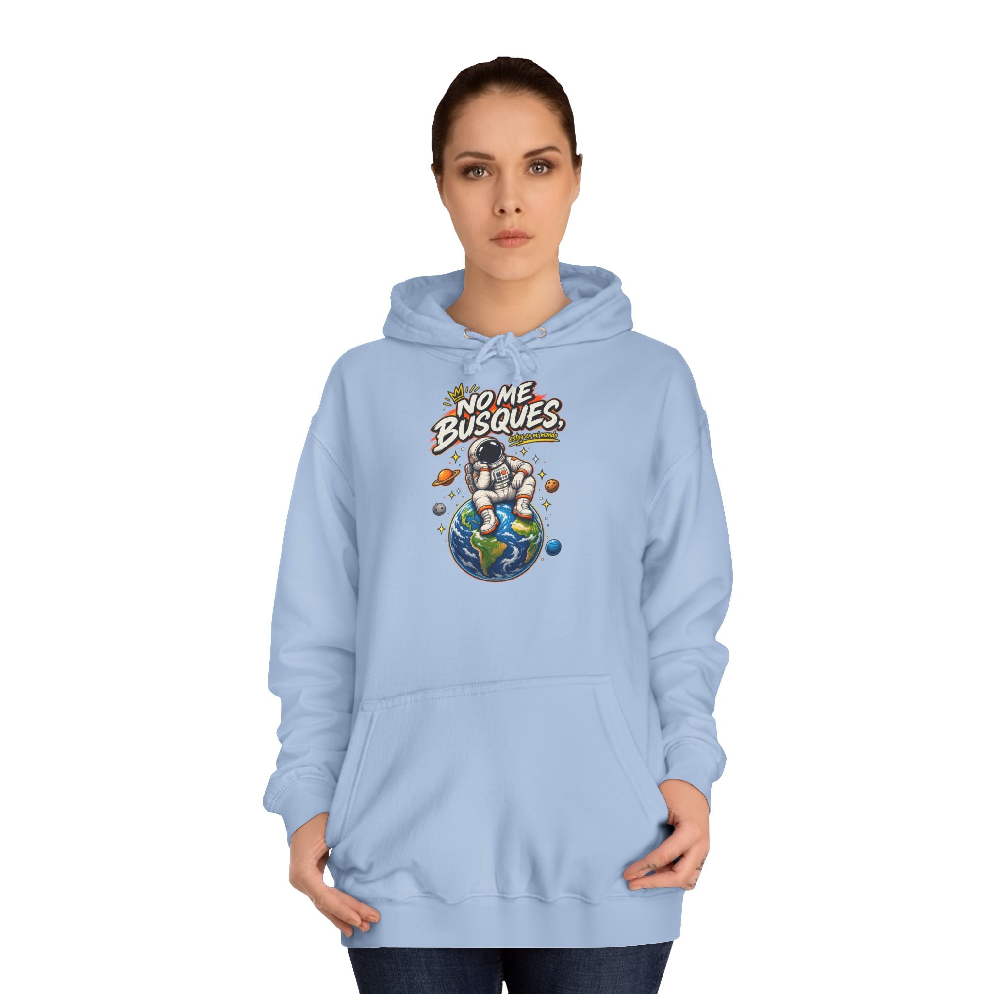 Sudadera "No me busques mundo" | Humor con actitud