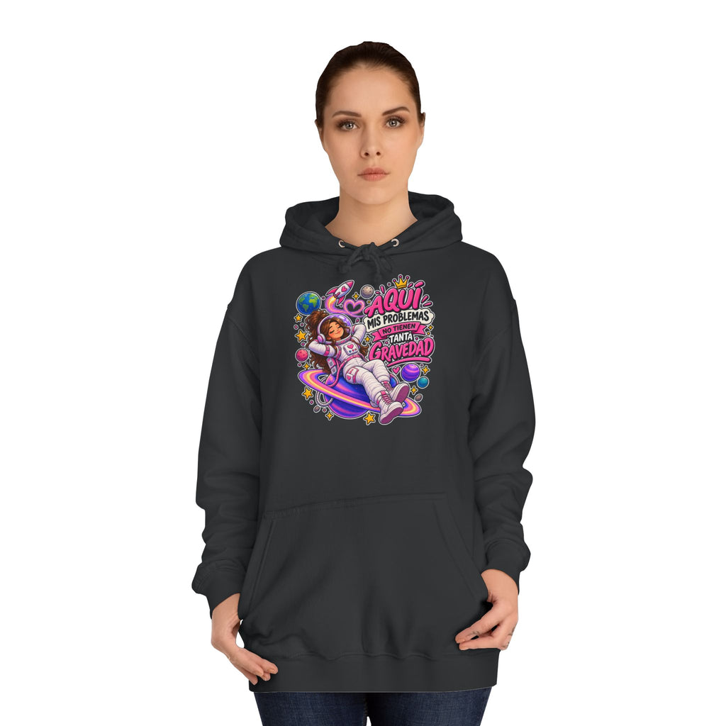 Sudadera "Problemas gravedad chica" | Humor con actitud